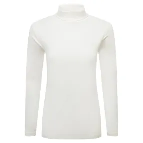 Schoffel Rosedale Ladies Cotton Roll Neck - Soft White