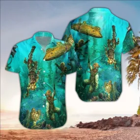 Scuba Hawaiian Shirt for men and women, Scuba Shirt For Scuba Lover, Perfect Gift Ideas For Scuba Lover