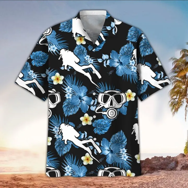 Scuba Hawaiian Shirt for men and women, Scuba Shirt For Scuba Lover, Perfect Gift Ideas For Scuba Lover