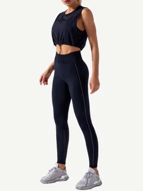 Seamless Sports Tank Top and High Waisted Leggings