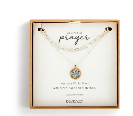 Silver Layer Prayer Necklace