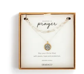 Silver Layer Prayer Necklace