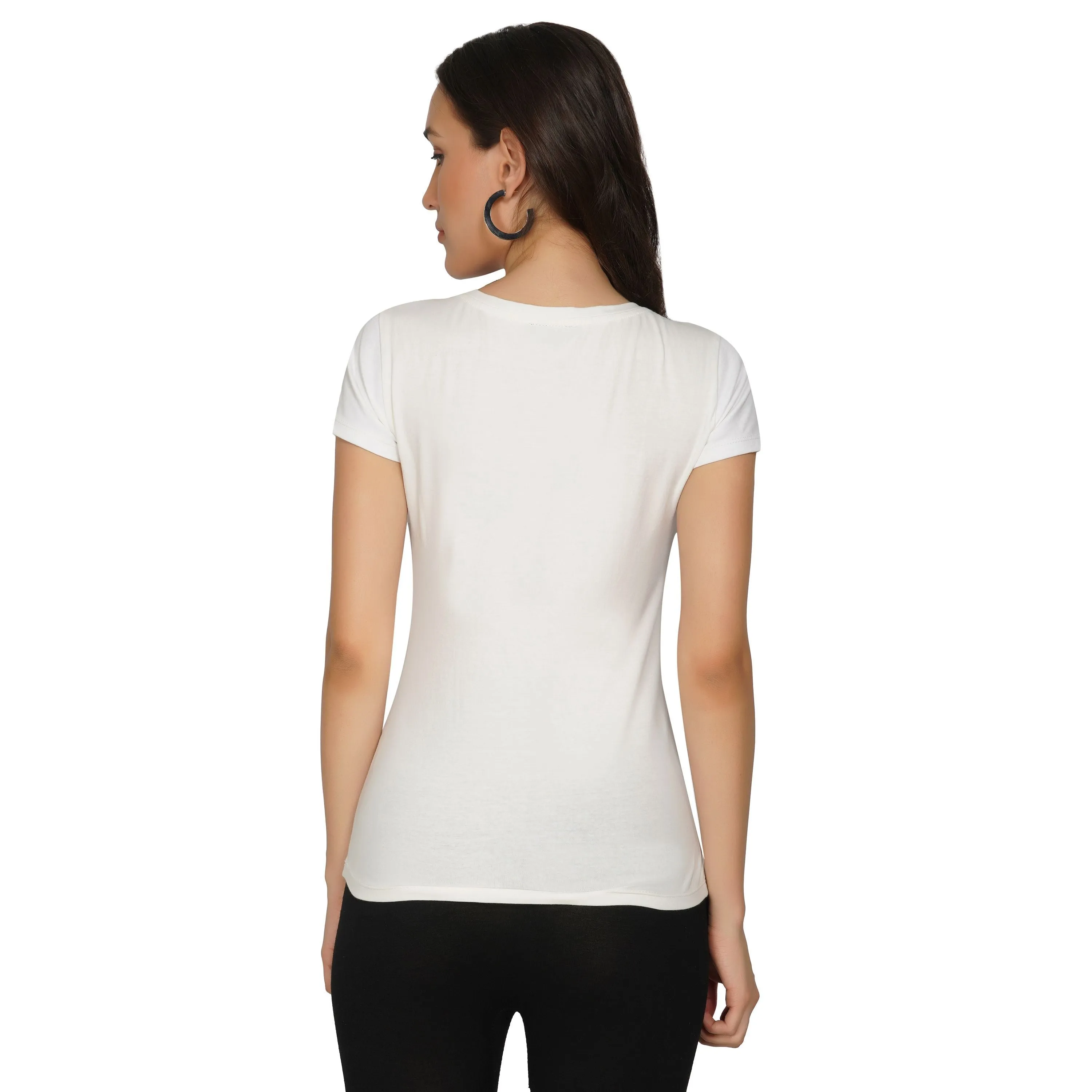 SLAY. Women's Limited Edition Silver Foil Printed T-shirt Matte Finish