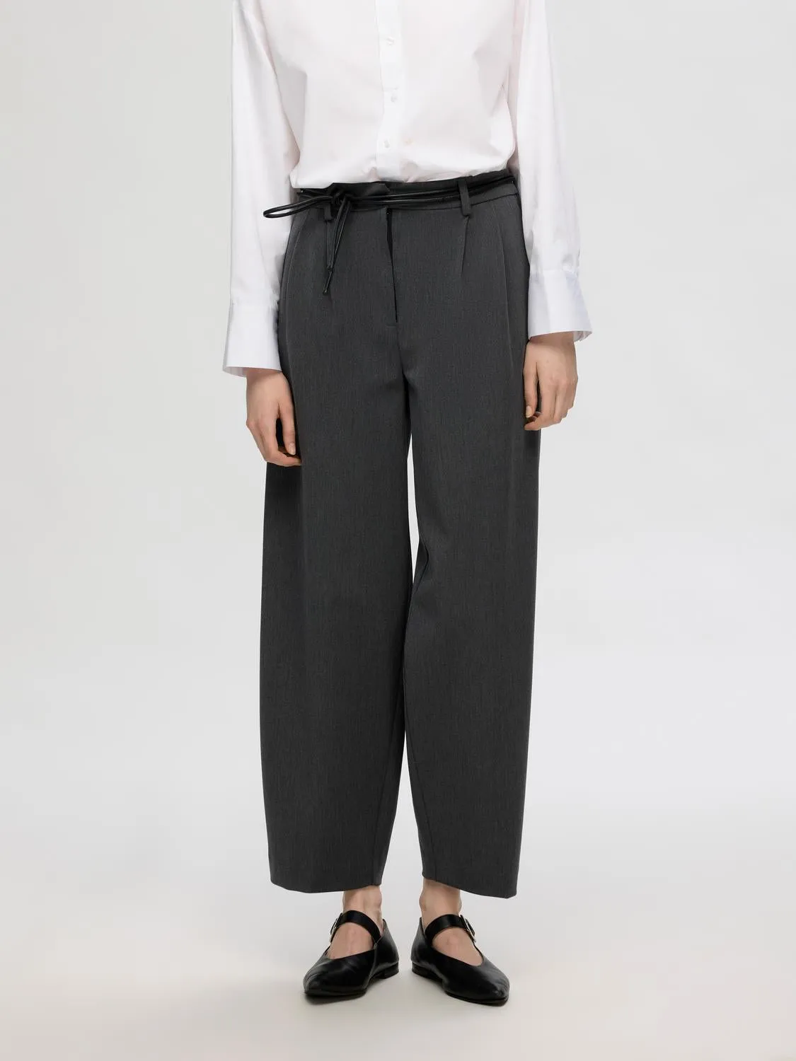 SLFPIYA Trousers - Dark Grey