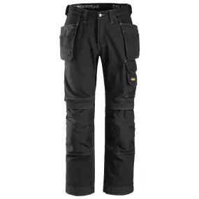 Snickers 3215 Craftsmen Holster Pocket Trousers, Comfort Cotton Black