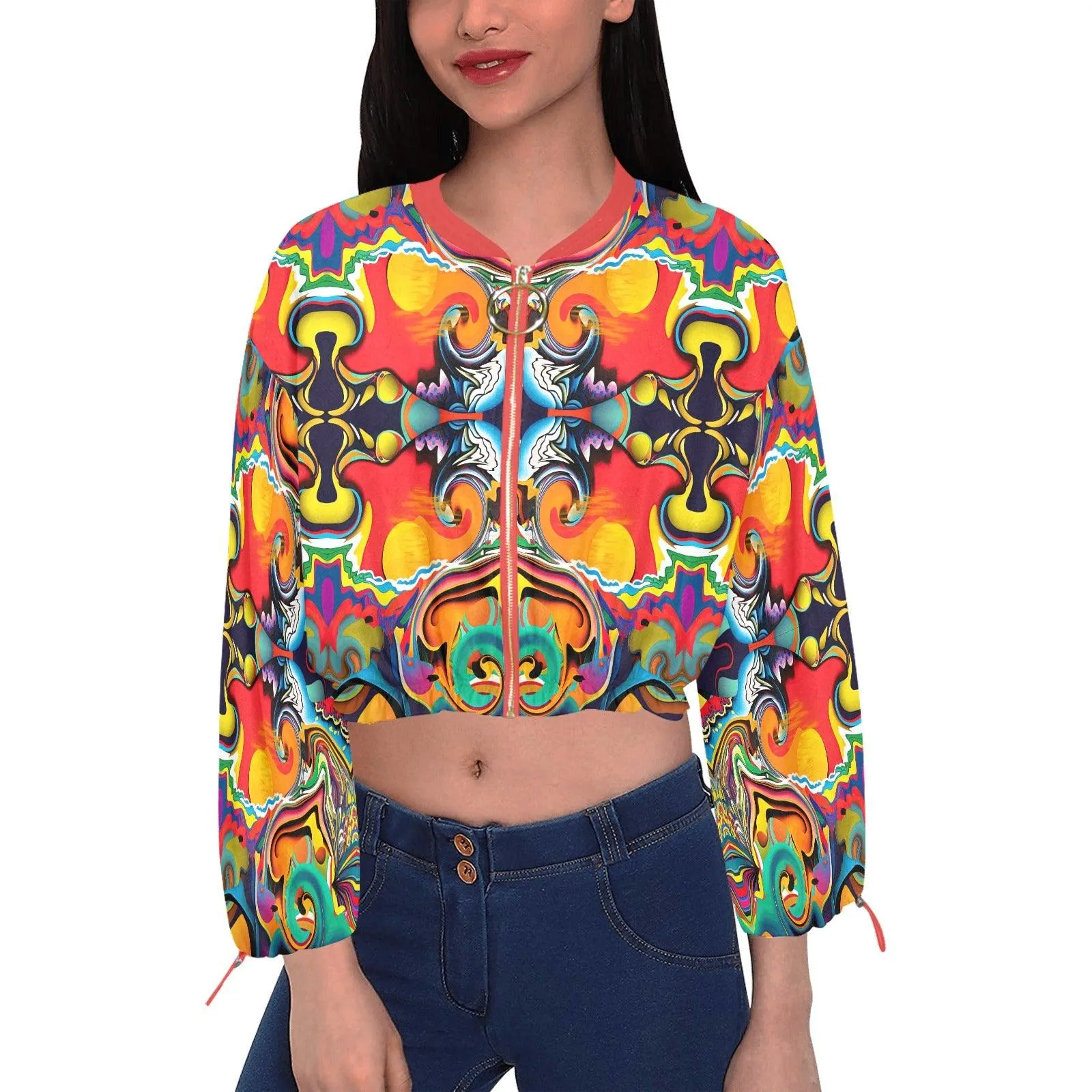 SOL Vibes Chiffon Cropped Jacket