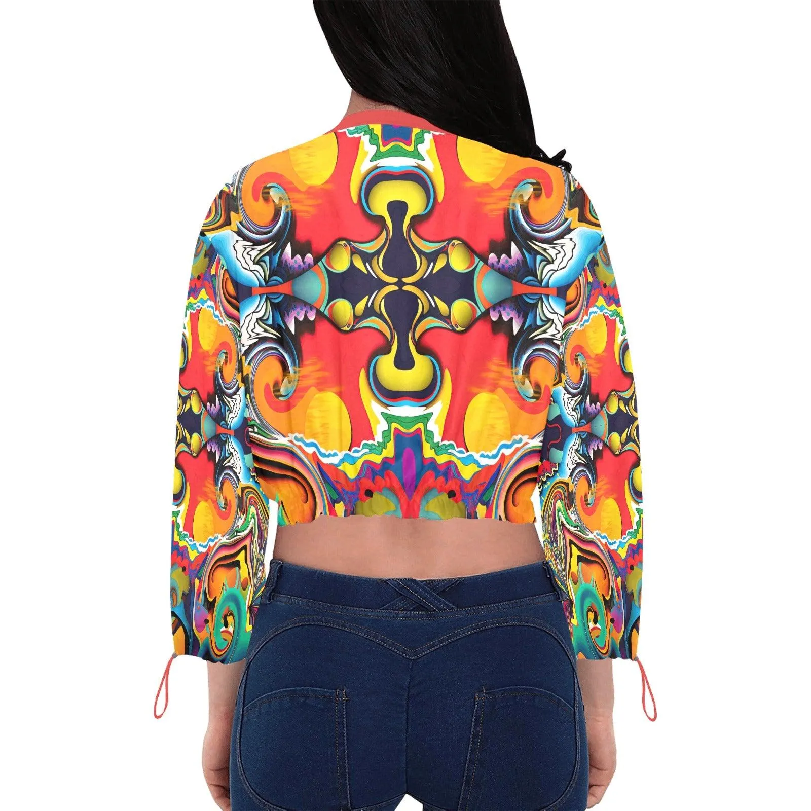 SOL Vibes Chiffon Cropped Jacket