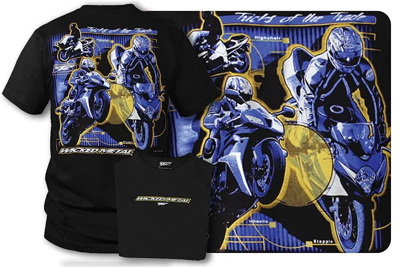 Sport bike shirts - Tricks of the Trade (Black)