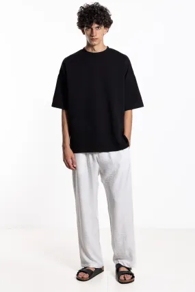 STRAIGHT FIT SOFT JOGGER WAIST TROUSERS