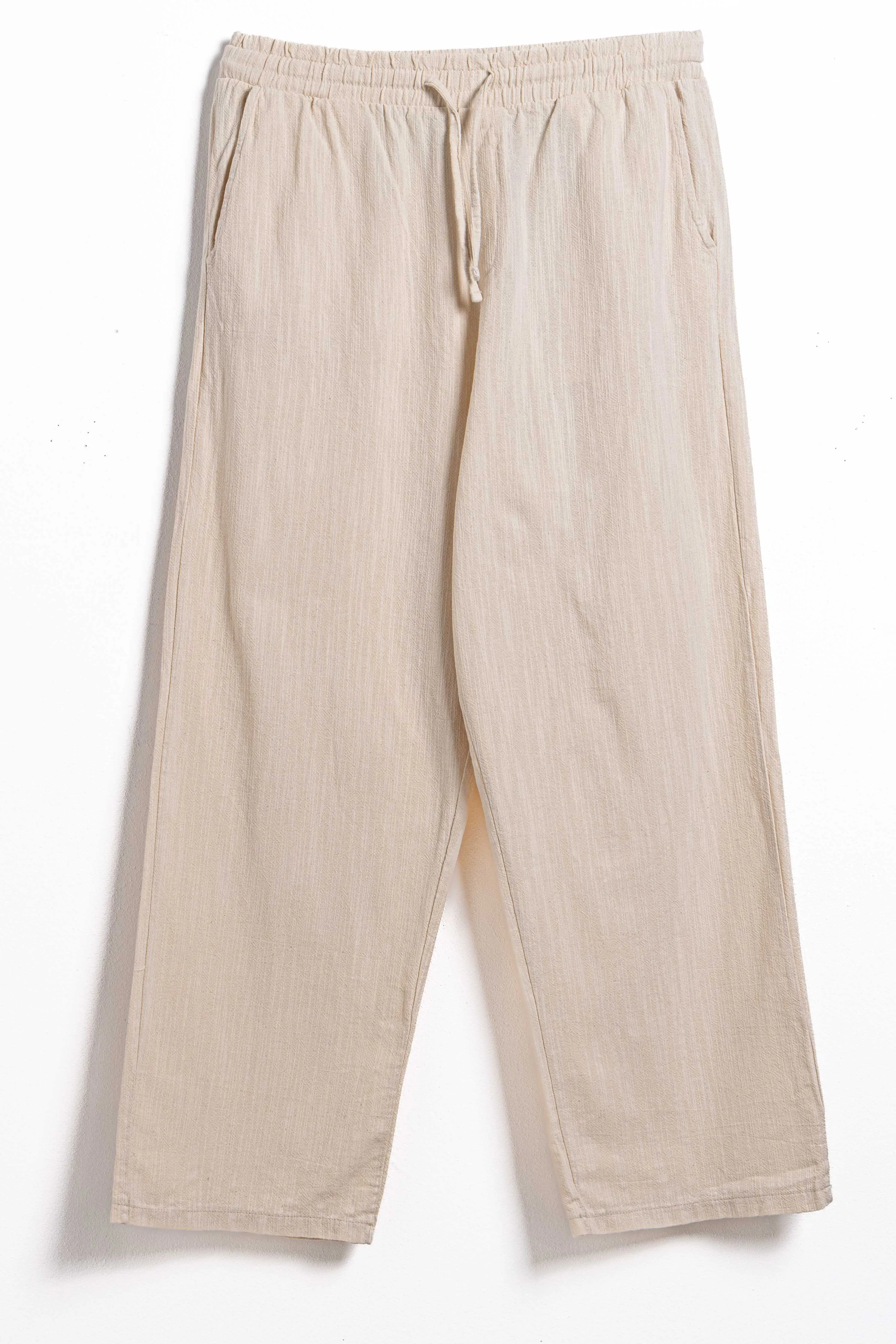 STRAIGHT FIT SOFT JOGGER WAIST TROUSERS