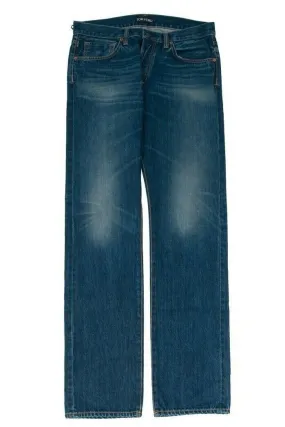 Straight Leg Blue Indigo Selvedge Denim Jeans