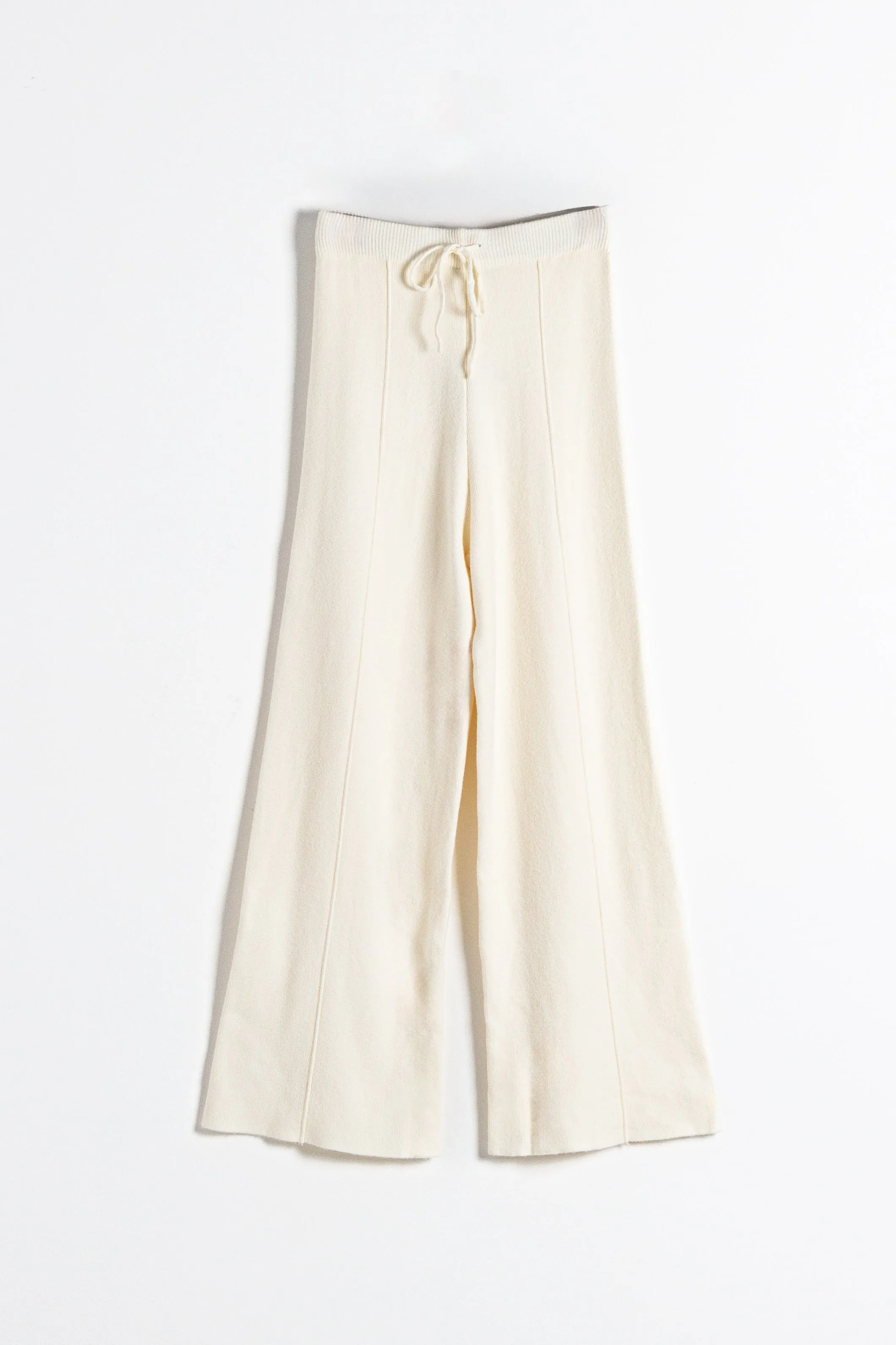 TEXTURED KNIT TROUSERS