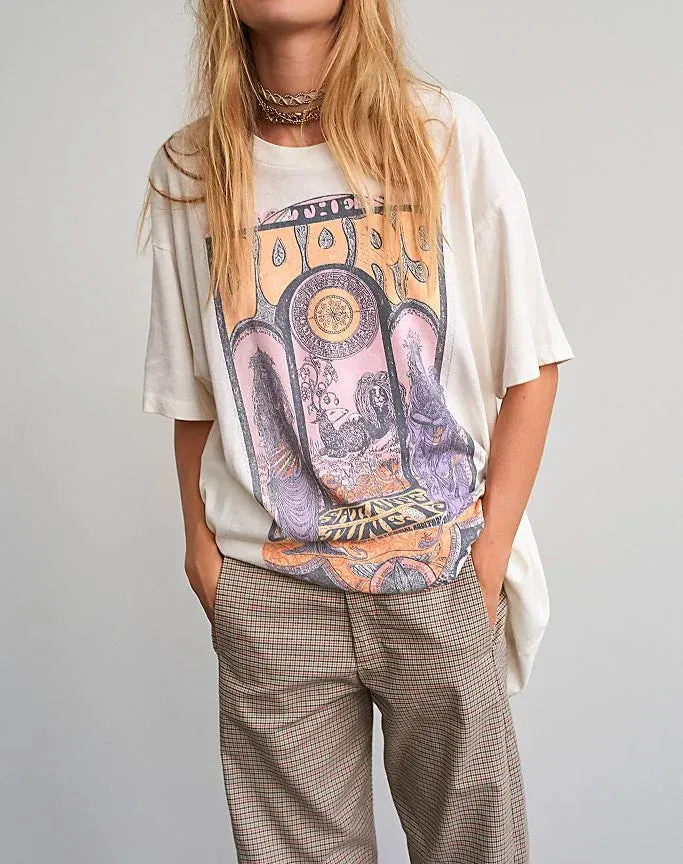 The Doors White Bohemian Short Sleeve Tees T-shirt