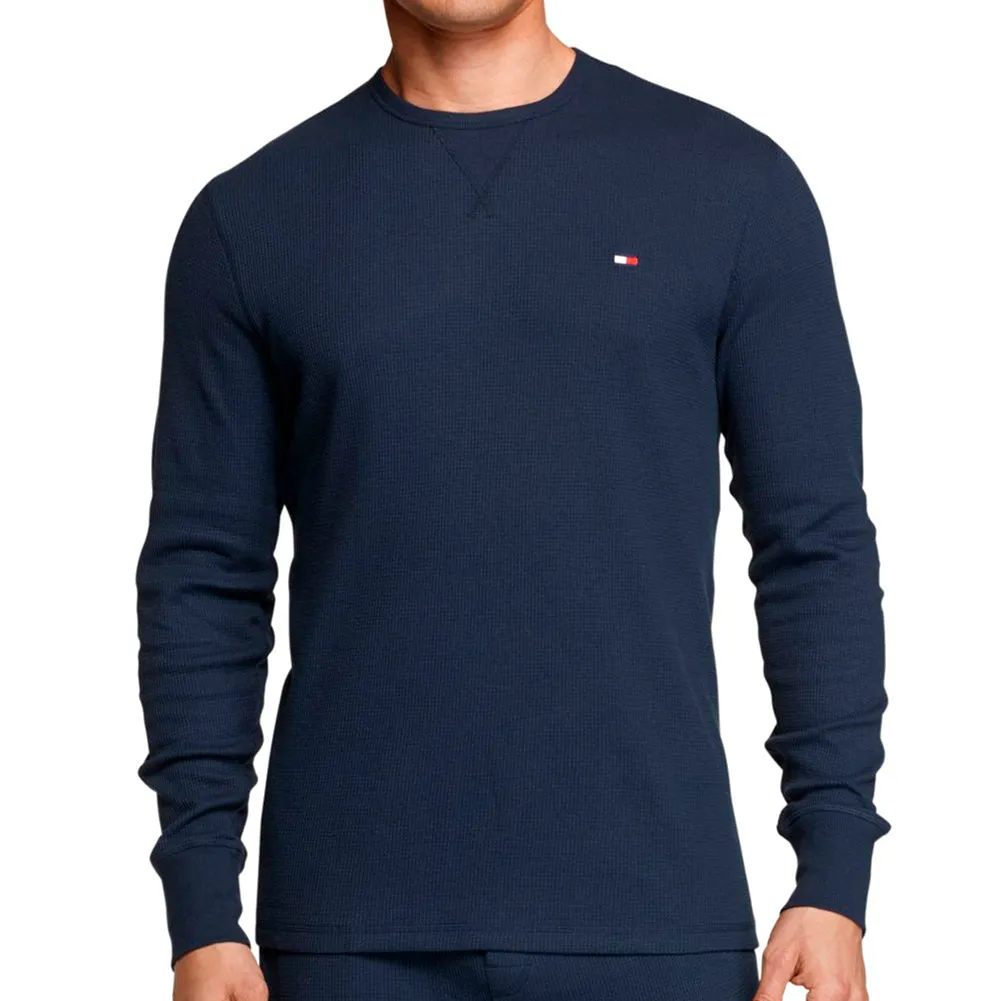 Tommy Hilfiger Men's Long Sleeve Thick Thermal Crew Neck Tagless T-Shirt 09T3585