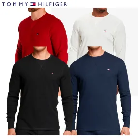 Tommy Hilfiger Men's Long Sleeve Thick Thermal Crew Neck Tagless T-Shirt 09T3585