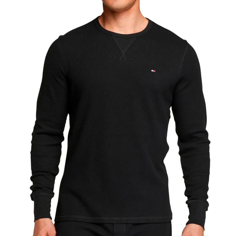 Tommy Hilfiger Men's Long Sleeve Thick Thermal Crew Neck Tagless T-Shirt 09T3585