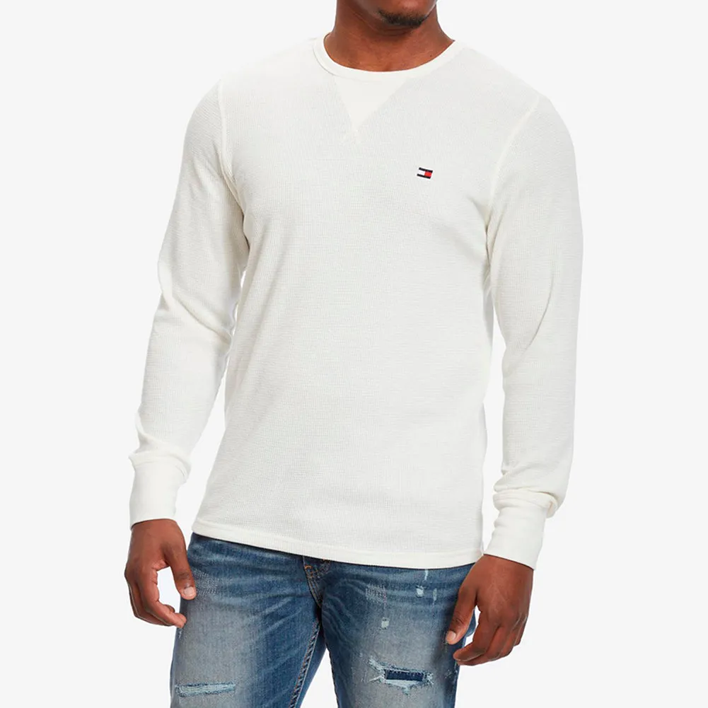 Tommy Hilfiger Men's Long Sleeve Thick Thermal Crew Neck Tagless T-Shirt 09T3585