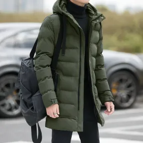 Tommy™ slanke waterdichte zwarte Parka winterjas