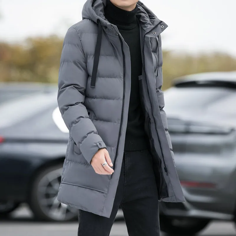 Tommy™ slanke waterdichte zwarte Parka winterjas