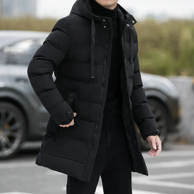 Tommy™ slanke waterdichte zwarte Parka winterjas