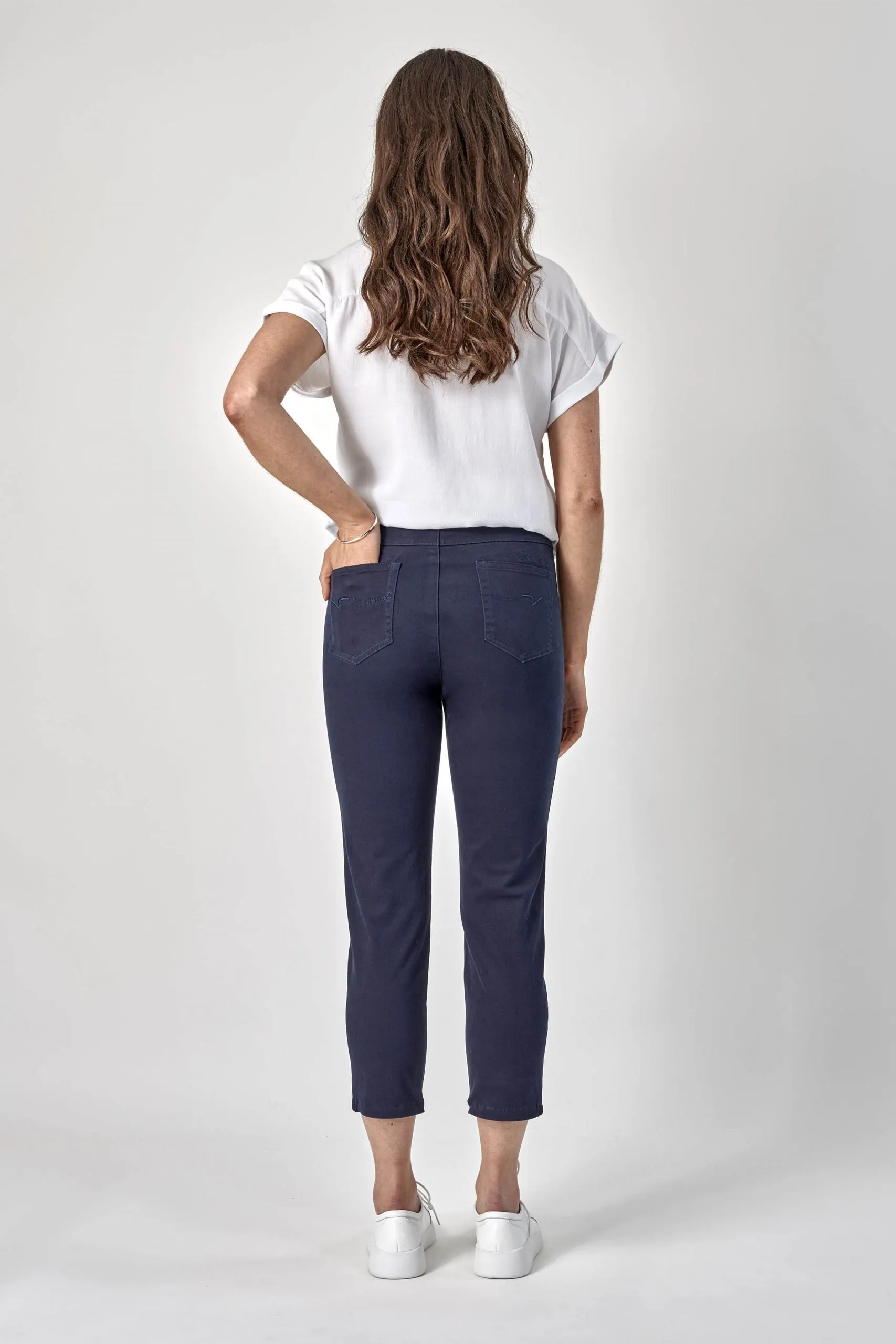 Vassalli PANTS Skinny LEG 7/8 pull on Lightweight