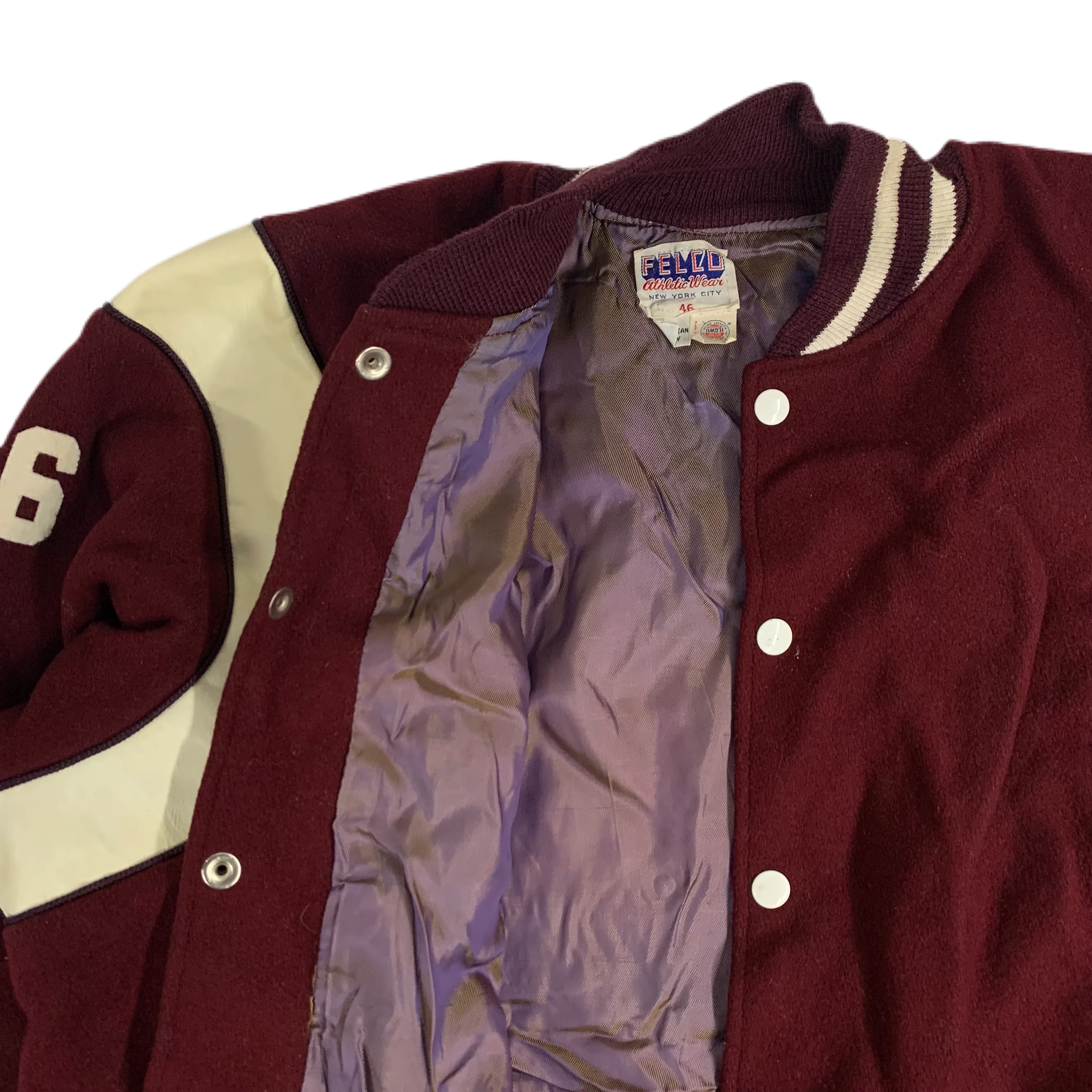 Vintage Felco Athletic Wear "John Handley Judges" Wool Varsity Jacket