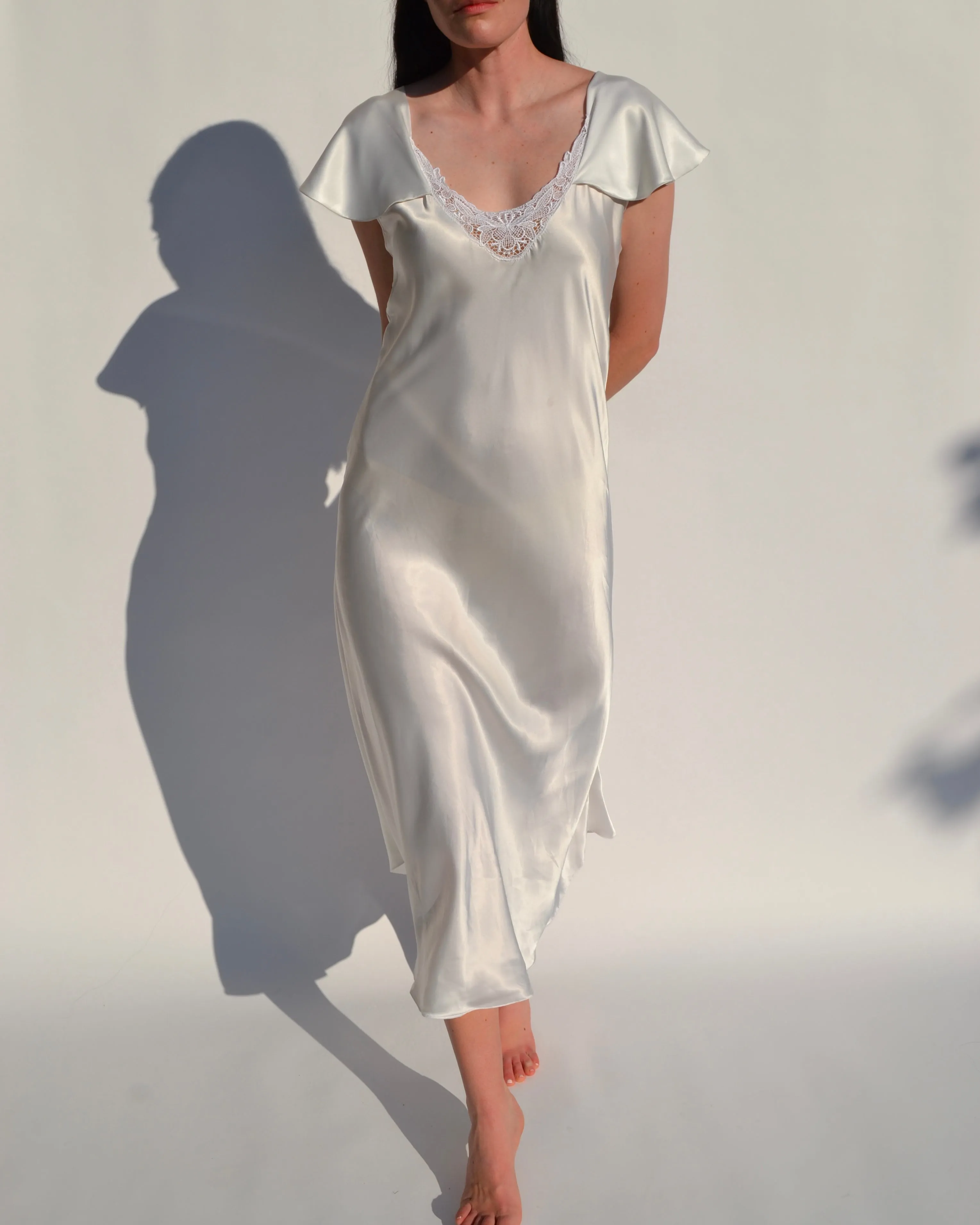 Vintage White Slip Dress