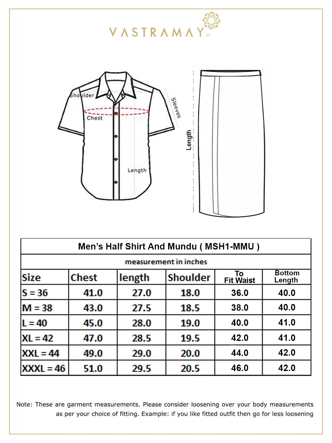 VM By VASTRAMAY Men's Yellow and White Silk Blend Shirt And Mundu Set