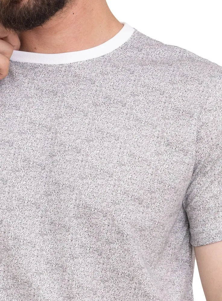 White Printed Round T-Shirt Design 8