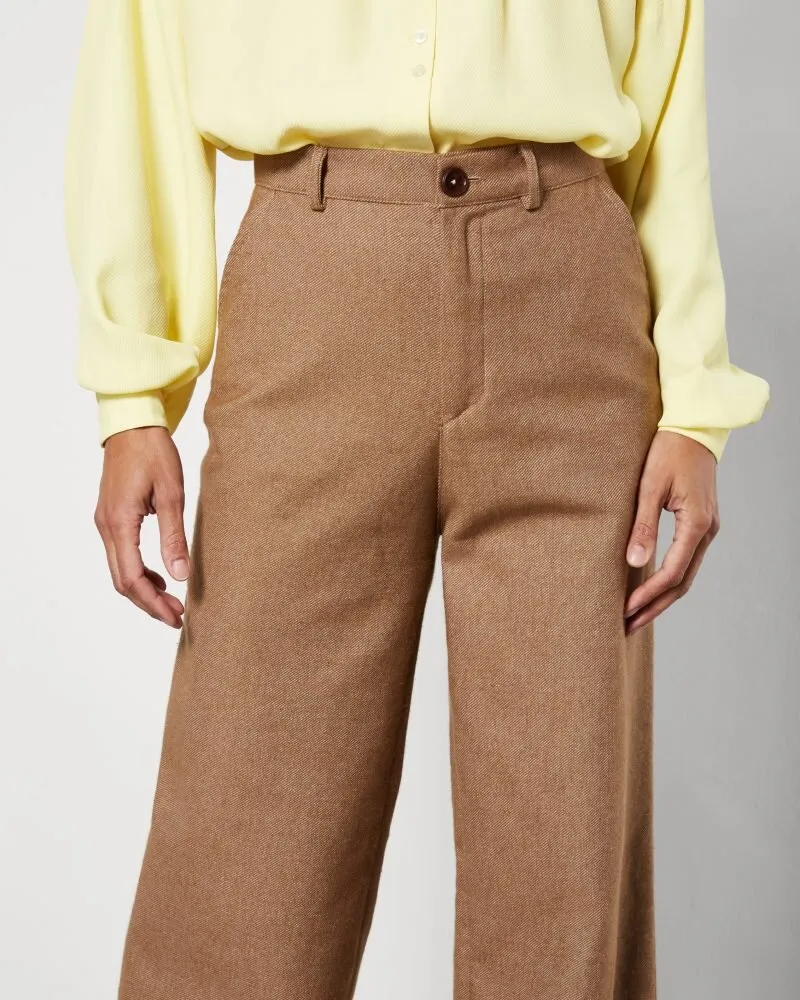 Wide Legged Trousers Brown