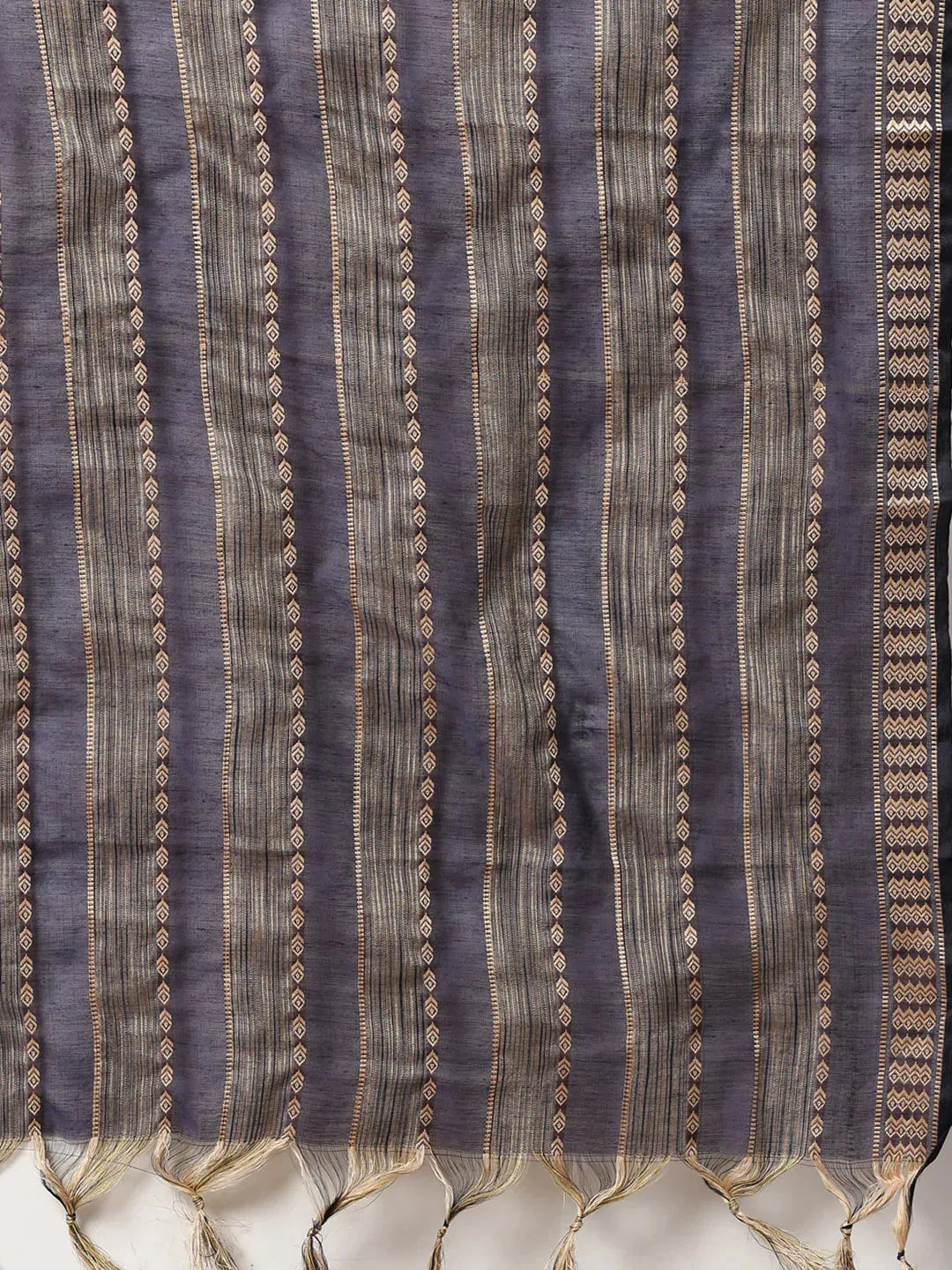 Women Beige Solid Kurta With Trousers & Dupatta