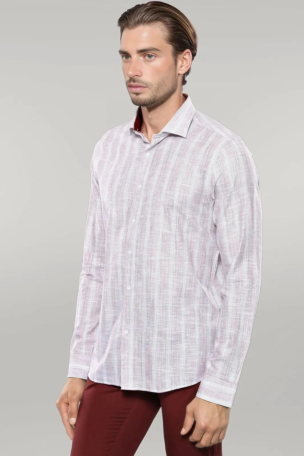 WSS Light Red Checked Shirt  - Singen