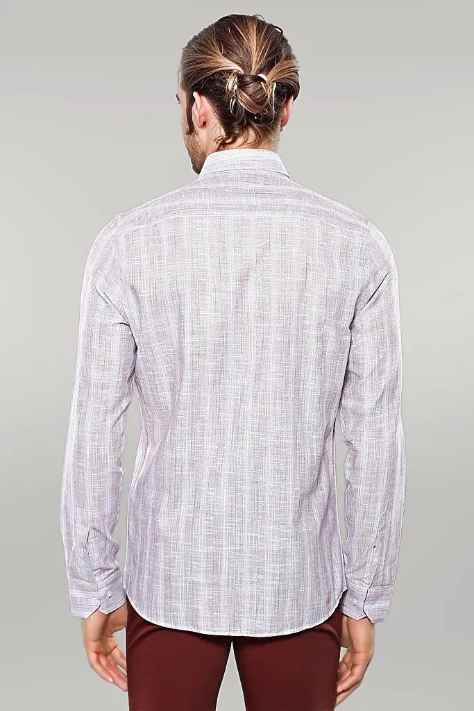 WSS Light Red Checked Shirt  - Singen