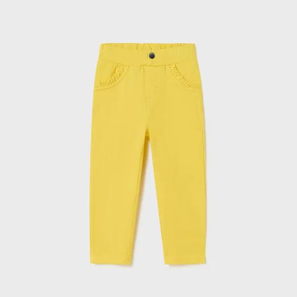 YELLOW BASIC TROUSER FOR BABY GIRLS