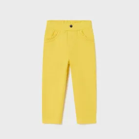 YELLOW BASIC TROUSER FOR BABY GIRLS