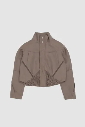 Zafar Cropped Jacket Brown Oak
