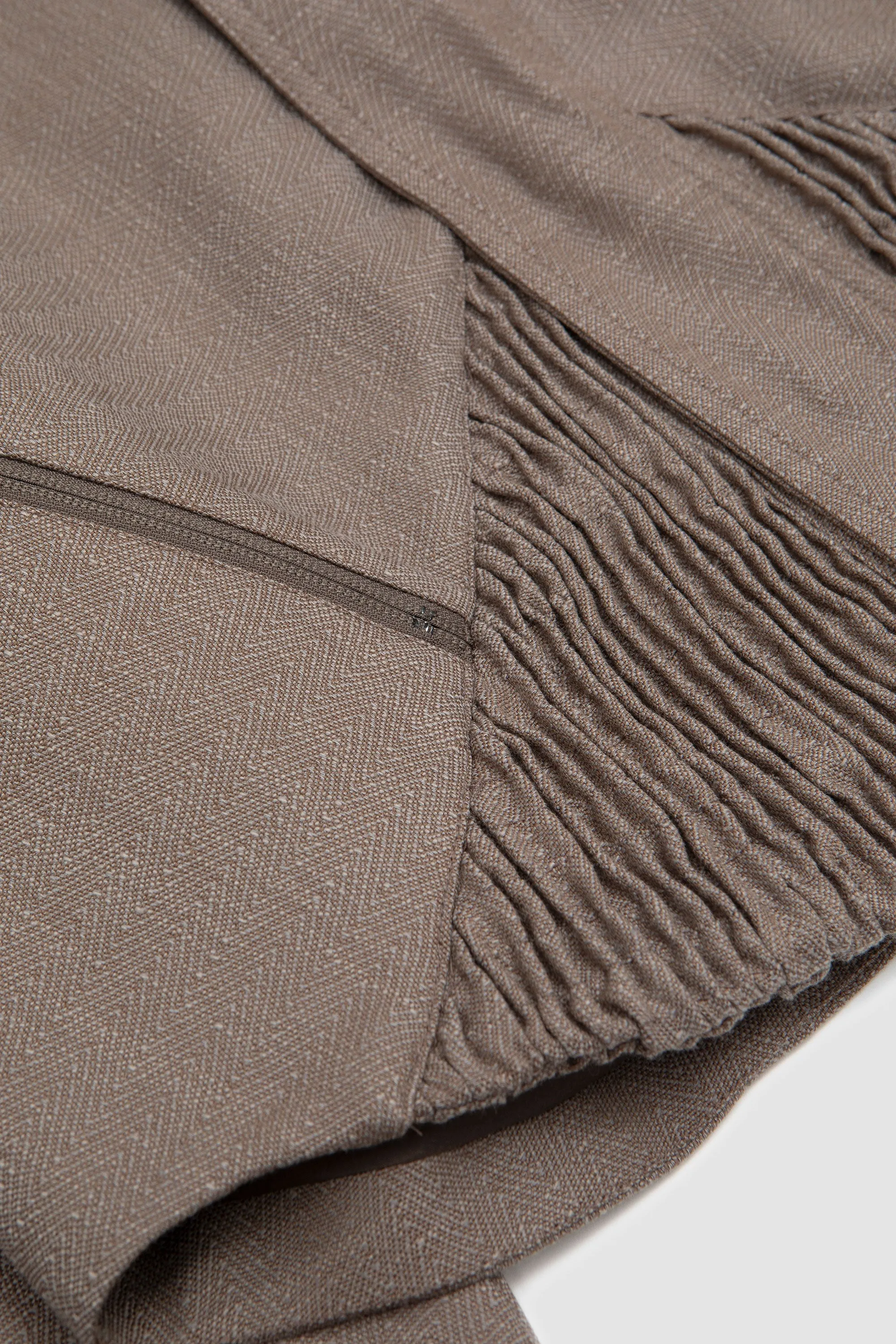 Zafar Cropped Jacket Brown Oak