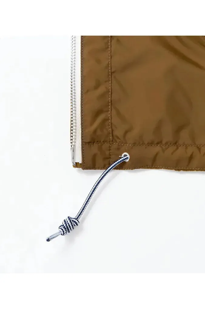 Zip Up Wind Parka - Beige