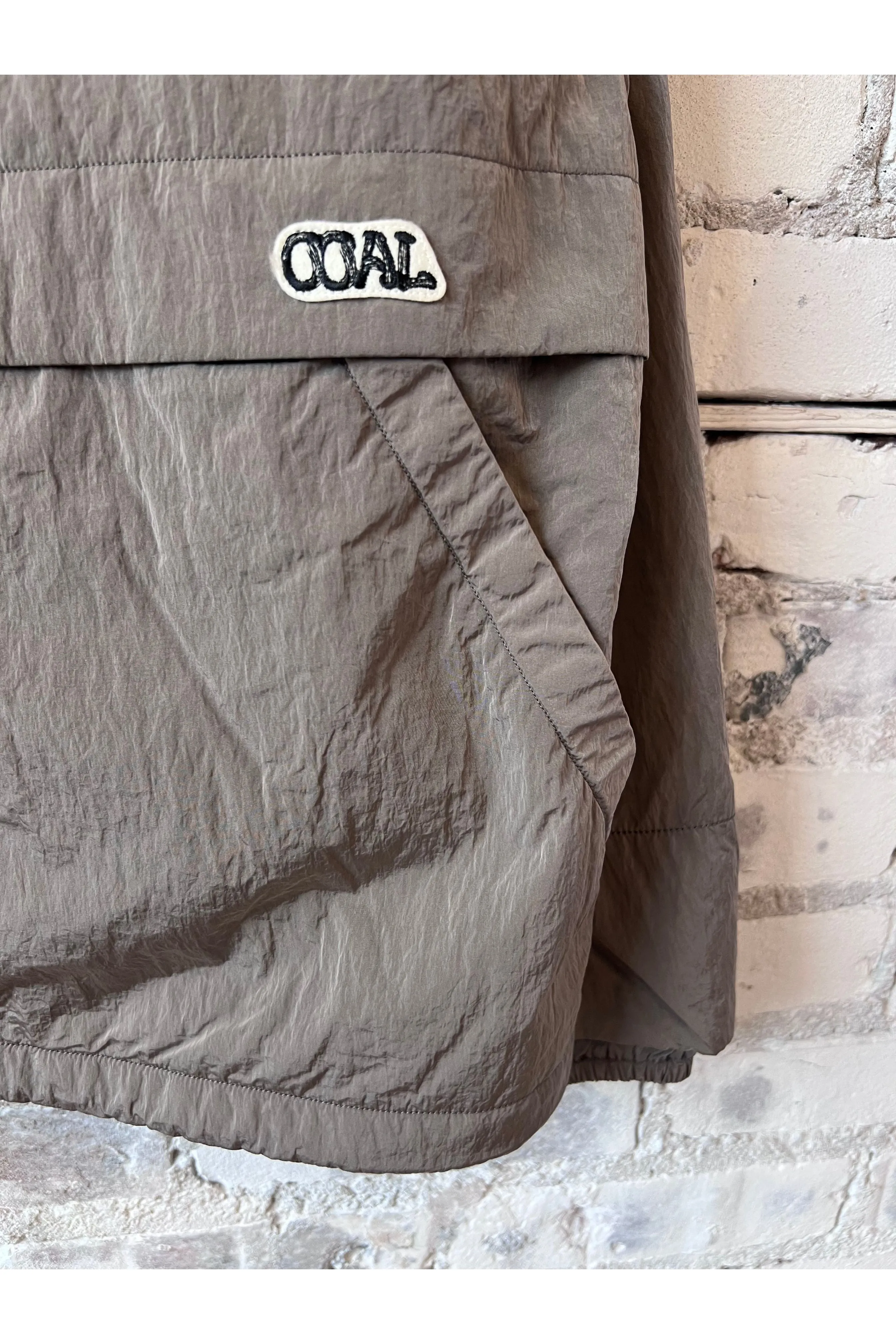 Zip Up Wind Parka - Beige
